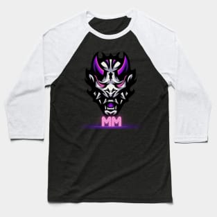 Purple Oni Mask Baseball T-Shirt